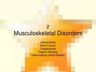 2 Musculoskeletal Disorders