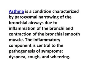 Mild intermittent asthma