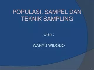 populasi sampel dan teknik sampling