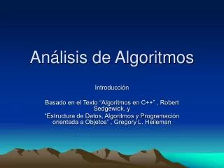 an lisis de algoritmos