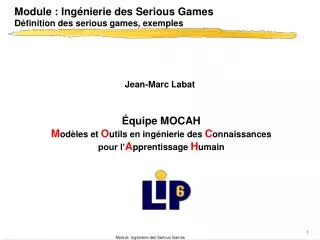 module ing nierie des serious games d finition des serious games exemples