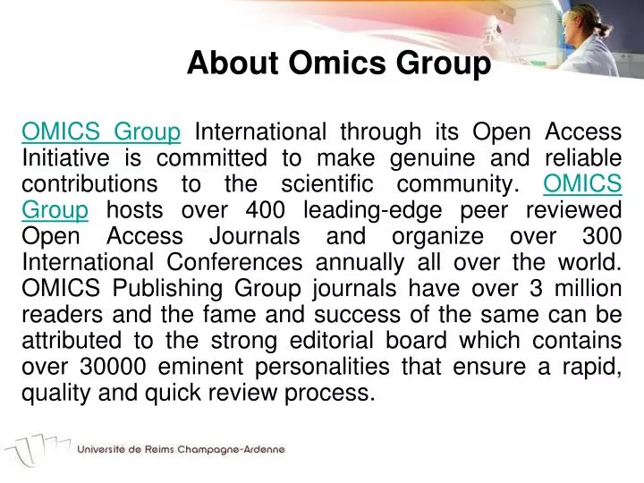 about omics group