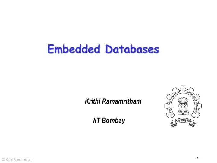 embedded databases
