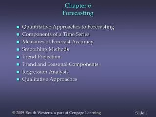 chapter 6 forecasting