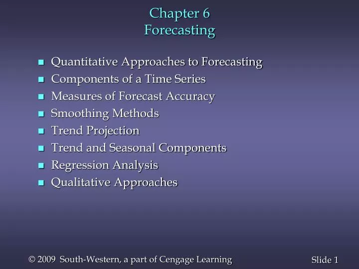 chapter 6 forecasting