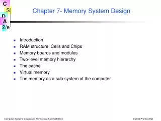 Chapter 7- Memory System Design