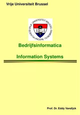 Bedrijfsinformatica Information Systems