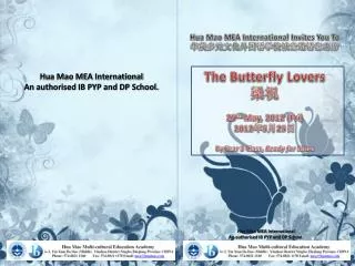 Hua Mao MEA International Invites You To ?????????????????? The Butterfly Lovers ??