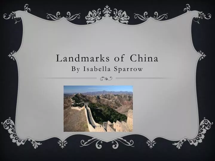 landmarks of china by isabella sparrow