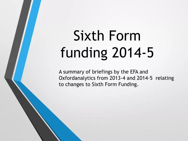 sixth form funding 2014 5