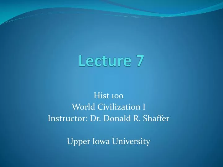 lecture 7