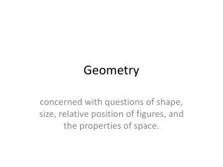 Geometry