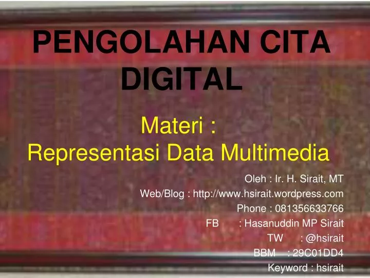 materi representasi data multimedia