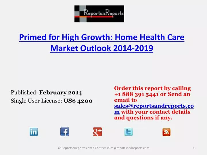 primed for high growth home health care market outlook 2014 2019