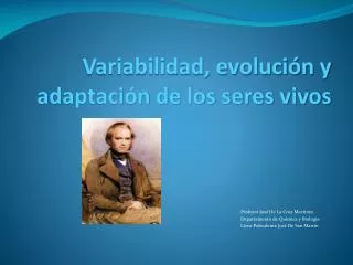variabilidad evoluci n y adaptaci n de los seres vivos