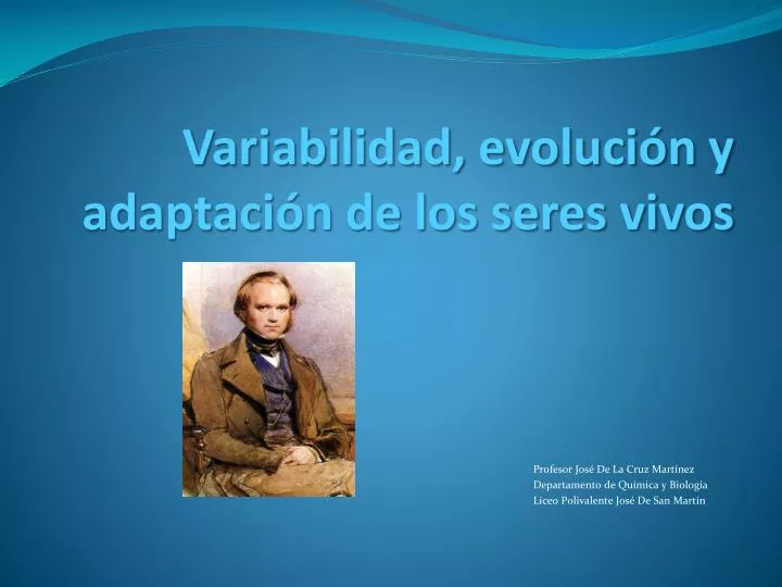 variabilidad evoluci n y adaptaci n de los seres vivos