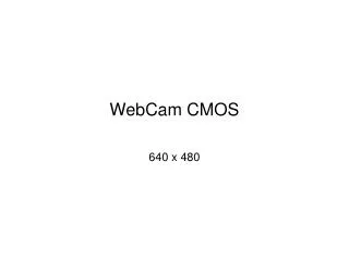 webcam cmos