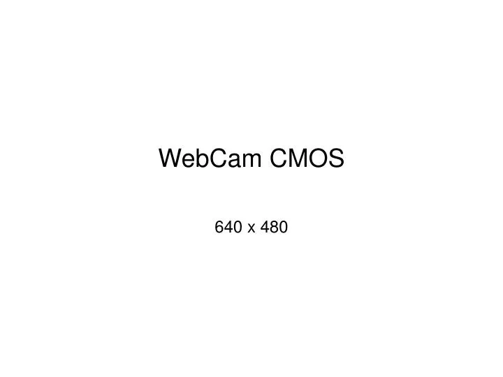 webcam cmos
