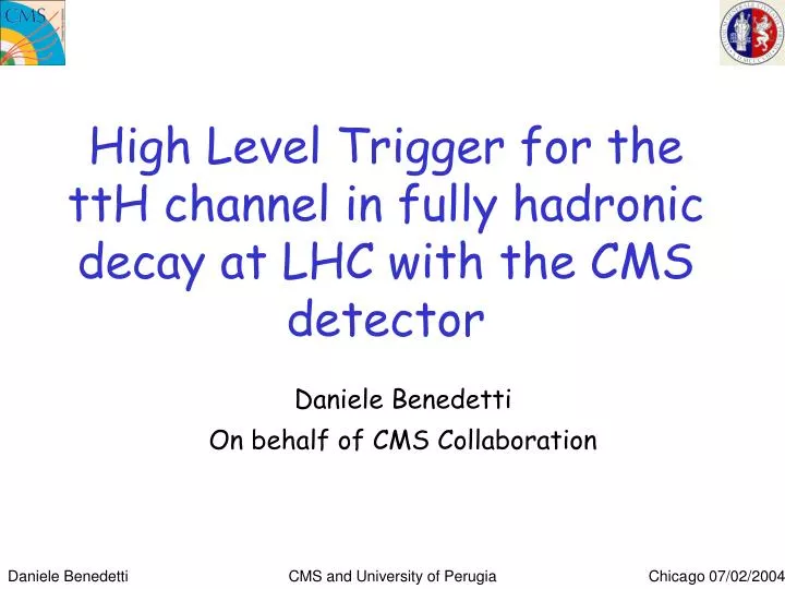 high level trigger for the tth channel in fully hadronic decay at lhc with the cms detector