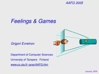 Feelings &amp; Games