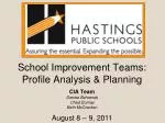 Enhancing School Improvement through Strategic Planning and Data Analysis Retreat - slide 1