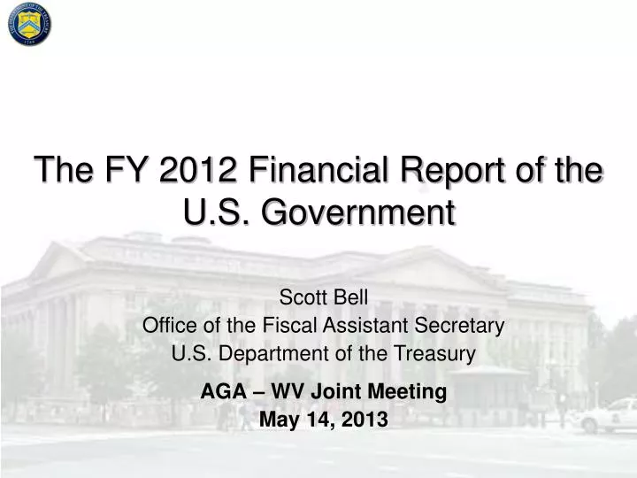 the fy 2012 financial report of the u s government