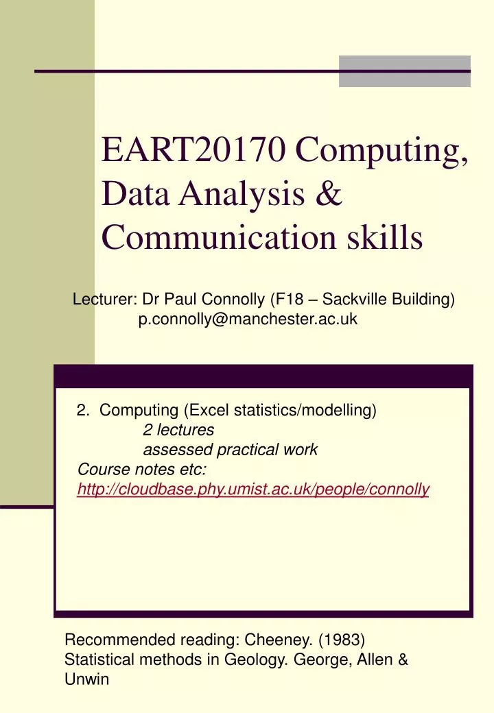 eart20170 computing data analysis communication skills