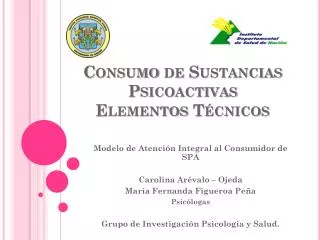 consumo de sustancias psicoactivas elementos t cnicos