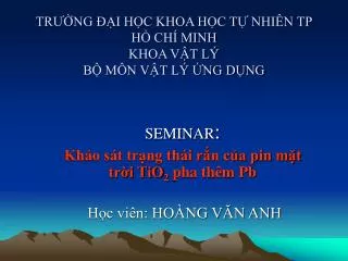 tr ng i h c khoa h c t nhi n tp h ch minh khoa v t l b m n v t l ng d ng