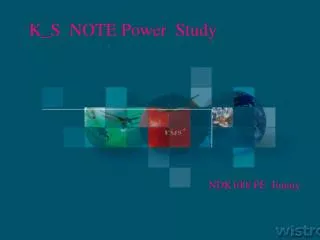 K_S NOTE Power Study