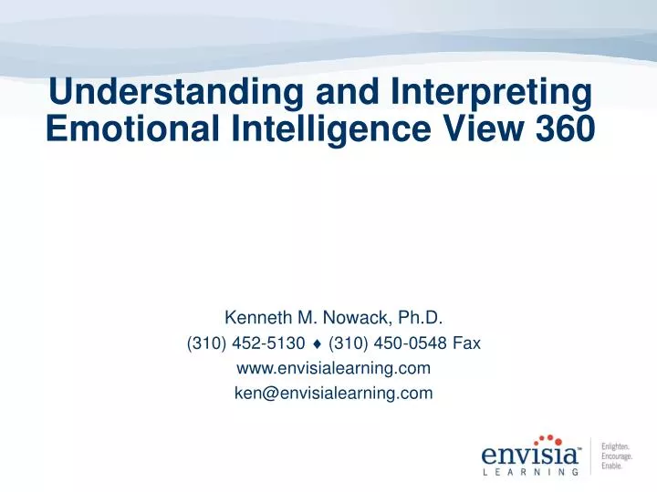 understanding and interpreting emotional intelligence view 360
