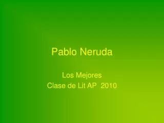pablo neruda