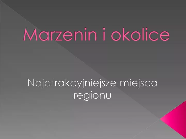 marzenin i okolice