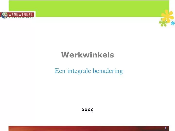 werkwinkels