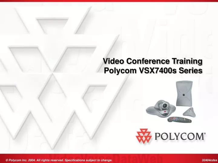 video conference training polycom vsx7400s series