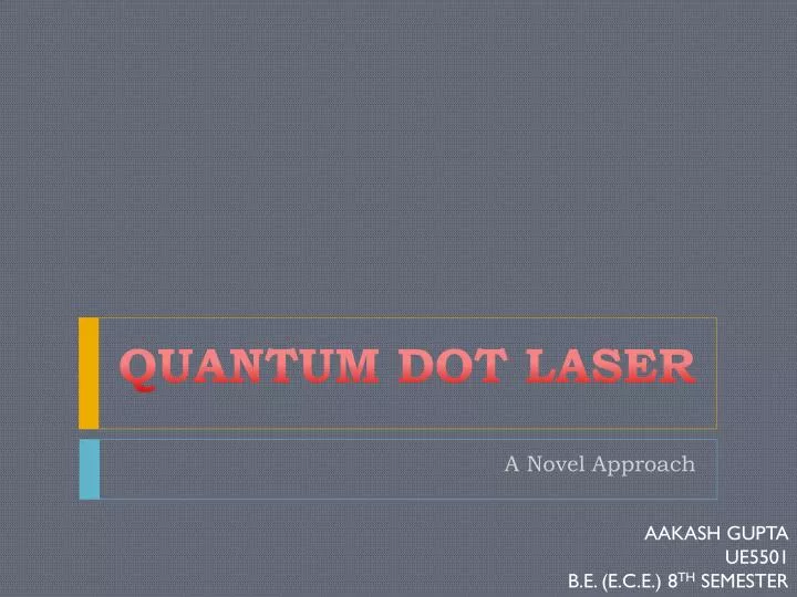 quantum dot laser