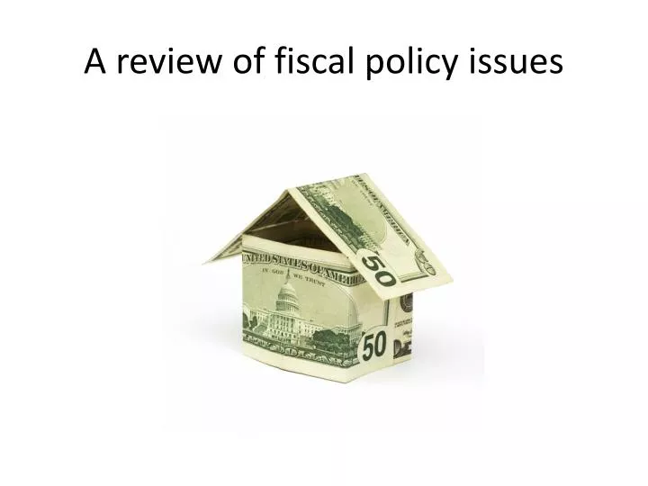 a review of fiscal policy issues