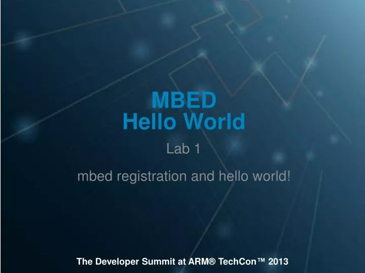 mbed hello world