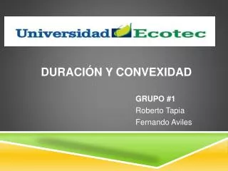 duraci n y convexidad