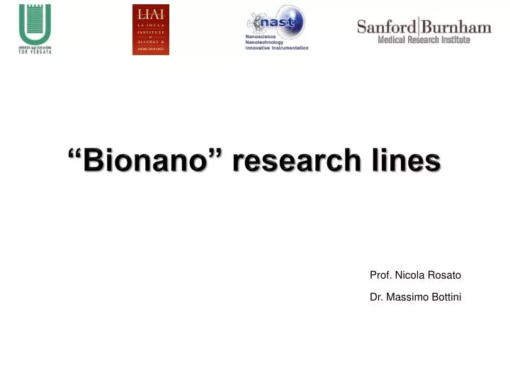 bionano research lines