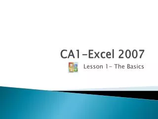 CA1-Excel 2007