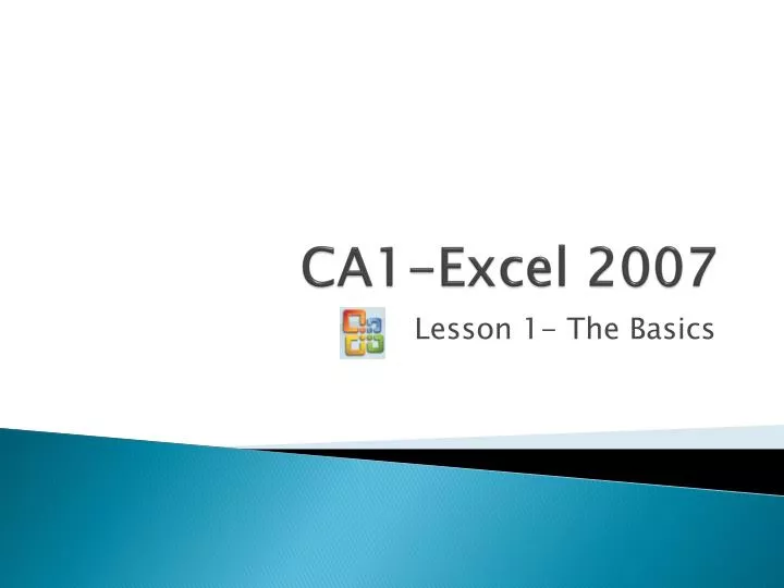 ca1 excel 2007