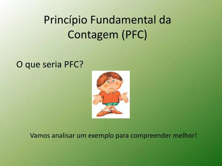 princ pio fundamental da contagem pfc