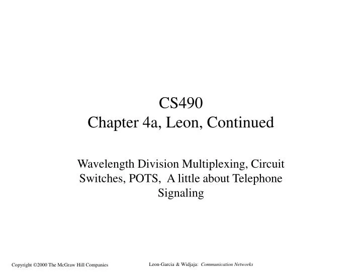 cs490 chapter 4a leon continued