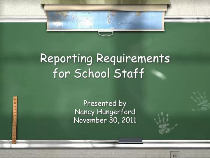 reporting requirements for school staff