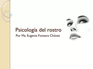 psicolog a del rostro
