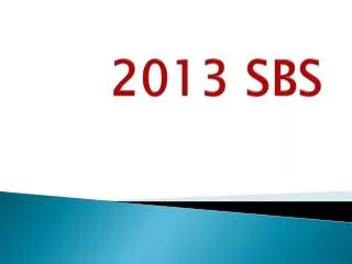 2013 sbs