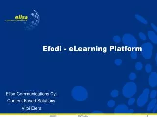 Efodi - eLearning Platform