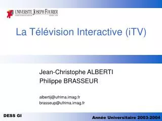 la t l vision interactive itv