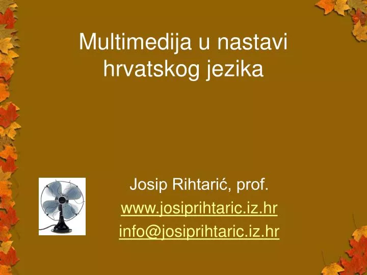 multimedija u nastavi hrvatskog jezika